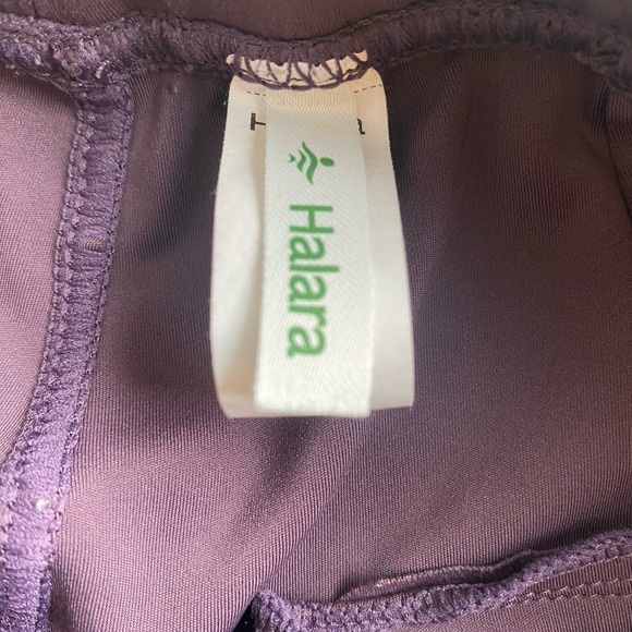 Halara Pants Womens Small Purple High Waisted Flare Pleated Pockets Workwear EUC - Picture 6 of 10